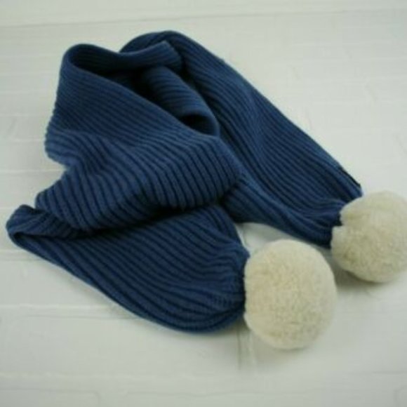 Coach Shearling Knit Pom Pom Scarf - Picture 1 of 1
